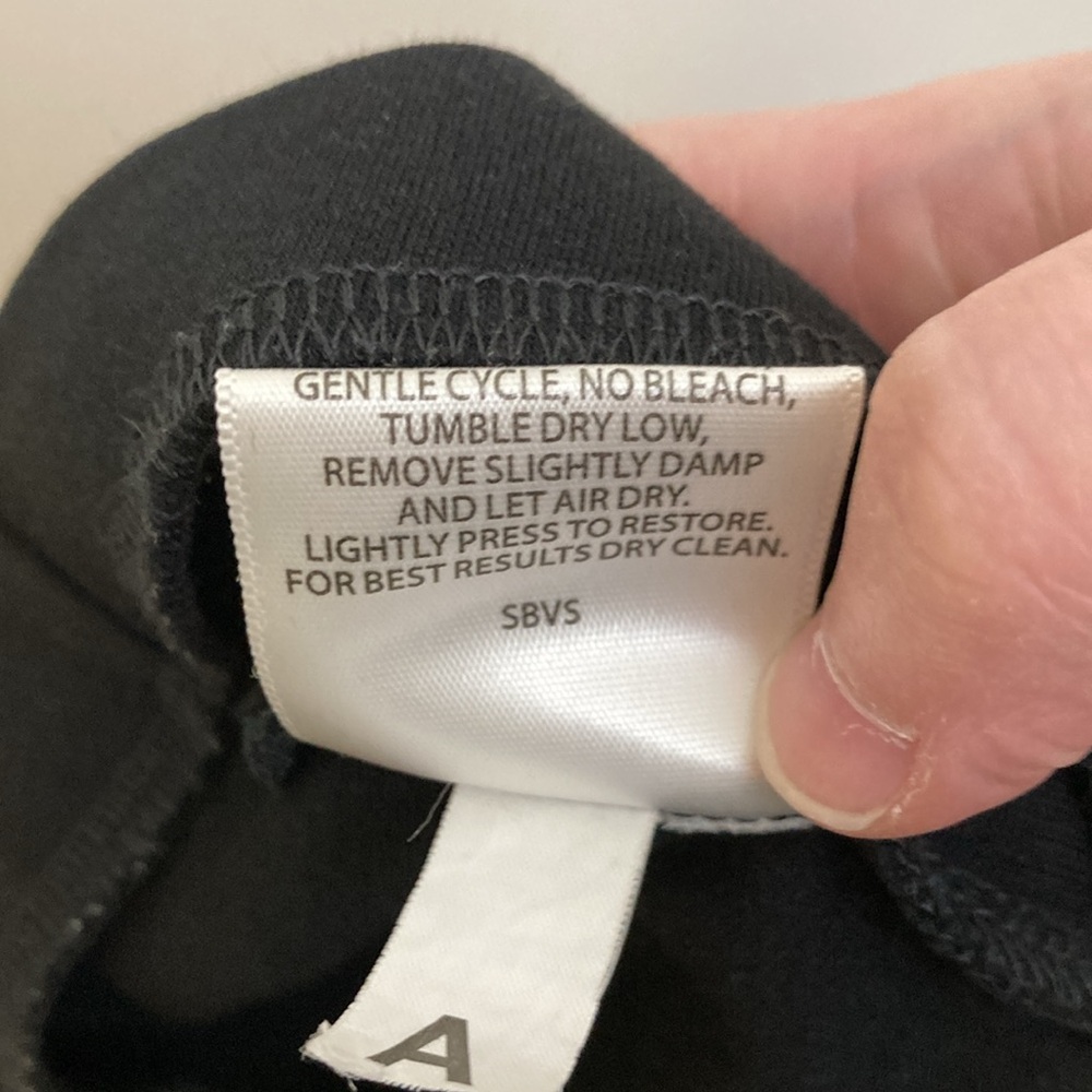 Eileen Fisher Black Ponte Pull-on Slim Leg Pants - Picture 7 of 7